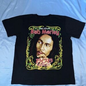 Vintage Bob Marley Multicolored Graphic T Size Large